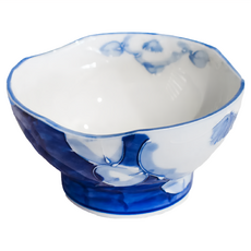 佐和陶瓷 藍繪椿花缽, 14x7公分, 450mL, 日本製造, XL13105-22, 1個