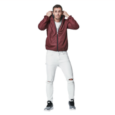 MI MI LEO 台灣製薄刷毛素面外套