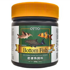 OTTO 建興水族 底棲魚錠狀飼料 額外添加維生素和微量元素 200g, 500ml, 1瓶