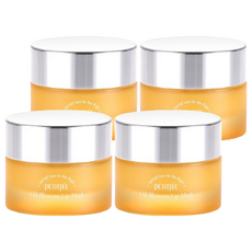 PETITFEE 沙棘油晚安唇膜, 6種植物精油複合, 維他命E和乳木果油, 1罐, 4罐