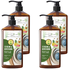 牙周博士 蔬果洗碗精, 愛地球淨水, 珍惜家人的健康, 700g, 4瓶