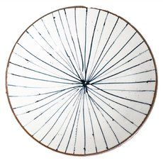 梨地藍十草8井-日本製 陶瓷碗容量810mL, 1個