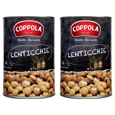 COPPOLA 柯波拉 義大利扁豆罐頭, 400g, 2罐