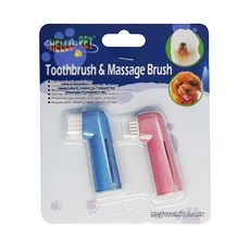 HELLO PET 哈囉佩特 寵物軟毛手指牙刷 按摩, 1組