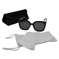 ALEGANT 時髦復古貓眼大方框墨鏡 UV400太陽眼鏡, 沙龍黑, 148mm