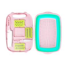 晟龍 創新九合一廚房切菜瀝水神器 Set, 34 x 23 x 11cm, 顏色隨機, 1組