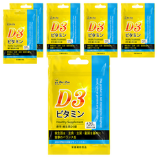 Bee Zin 康萃 維生素D3錠, 一天一錠 隨身包裝, 120錠, 6袋