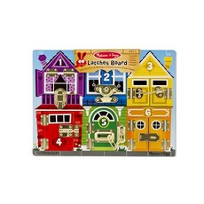 Melissa&Doug 瑪莉莎 益智拼板, 開鎖遊戲板, 1組