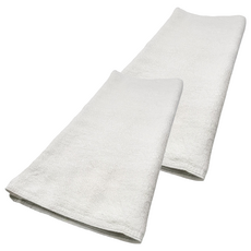 LIFE 來福牌 HS 甲殼素毛巾 41*81CM 200G 100%棉, 白色, 2條