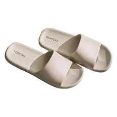 德利生活 簡約辦公室/居家拖鞋 杏色 男士室內拖鞋 輕便舒適, 44, 1雙