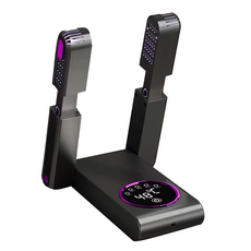 可折疊伸縮智能定時速熱烘鞋器 家用紫光除臭殺菌鞋子 乾鞋神器 110V, 1個, 灰色