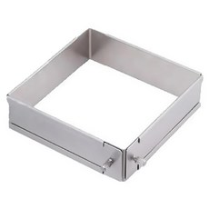 SUNCRAFT 川嶋 可調蛋糕模, L(30 x 30 x 5cm), 1個