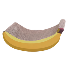 T.N.A. 悠遊 貓抓板，可愛香蕉造型，瓦楞紙，31.5cm*22cm*12cm, 31.5 x 22 x 12cm, 芭娜娜香蕉, 1個