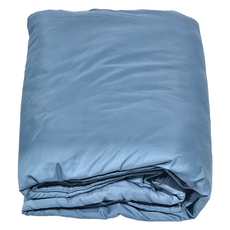 尼羅女兒 柔舒棉鋪棉兩用被套 台灣製 磨毛加工 親膚透氣 四季可用, 藍色