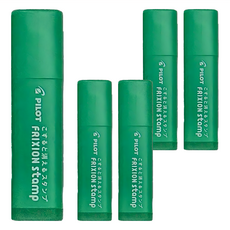 PILOT 百樂 魔擦印章 幸運草 青蛙, 綠色, 5個