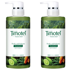 Timotei 蒂沐蝶 髮的森林浴 佛手柑純淨豐盈護髮乳 歐洲有機認證 無Parabens防腐劑 無合成著色劑, 450g, 2瓶