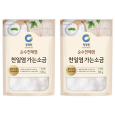 清淨園 海鹽 500g 料理用 韓國產 天然鹽, 2包