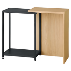 IRIS OHYAMA 愛麗思歐雅瑪 伸縮邊桌 SST-380 38~66.1 x 24.7 x 51.7cm, 原木色