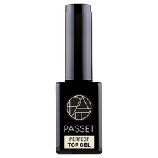 PASSET 美甲上層凝膠，維持美甲光澤表面，防止刮傷，含有維他命和蛋白質等營養成分，有助於指甲健康, 透明, 10ml, 1瓶