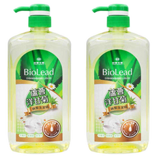 台塑生醫 BioLead 蘆薈洋甘菊 碗盤 洗潔精 洗碗精 壓送瓶, 1kg, 2瓶