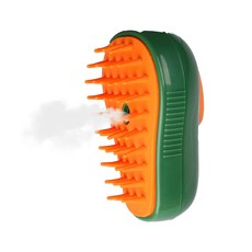 蕉蕉購物 USB充電式寵物噴霧按摩梳, 綠色, 1個