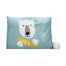 GGUMBI DreamB 動物造型抱枕 親膚透氣 韓國製造 一枕兩用, 44 x 55cm, 小熊