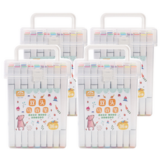 EDISH 36色雙頭馬克筆組 單支13.5 x 1cm 36支, 36色, 4盒