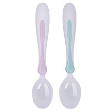 perfection 陶瓷果泥湯匙 2支入, 鋸齒狀設計, 圓潤齒邊, 安全材質, 適用於6個月以上, 1組