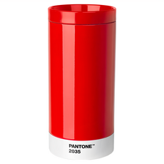 PANTONE 彩通 防溢不鏽鋼保冷杯 紅色 430ml, 1個