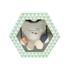 mamiBB Atenas 矽膠項鍊 使用無毒材質 獨特造型 實用美觀 嚴選材質 柔軟有彈性, 1條, 固齒器