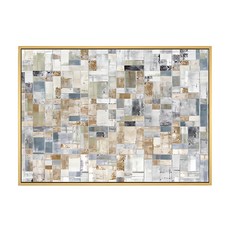 一片銀白 藝術畫作, 木色