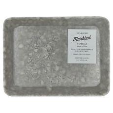 HIGHTIDE 小方盤 MELAMINE 適用於您的工作場所或入口 155 x 115 x 20mm, 灰色大理石紋
