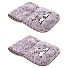 MORINO 摩力諾 SNOOPY超細纖維口袋型運動巾 SN607, 藕紫色, 2條