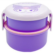 Skater 銀離子雙層分格圓形便當盒, 酷洛米, 1個