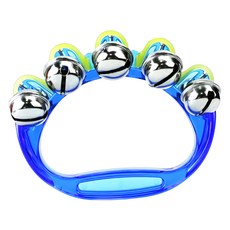 奧福打擊樂器 透明手搖鈴 藍色, 2個