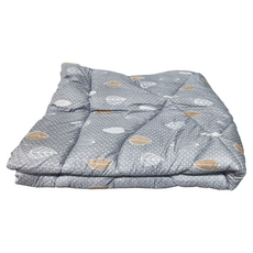 EmBrace 英柏絲 可水洗羽絲絨被 捲式包裝, 藍點蔓葉