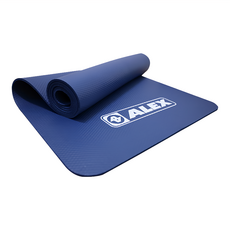 ALEX SPORTS 丹力 專業瑜珈墊, 182cm x 60cm x 6mm, 附ALEX黑色背袋, 182 x 60cm, 藍色, 1個