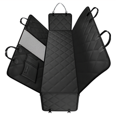 Pets Family 後座車用寵物墊, 黑色, 1個