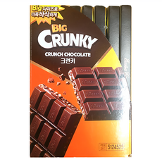 LOTTE 樂天 CRUNKY Big 脆心可可巧克力, 656g, 1盒