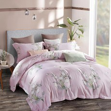 Blue Cat 藍貓 台灣製造天絲纖維兩用被套, 馨香之戀 紫色