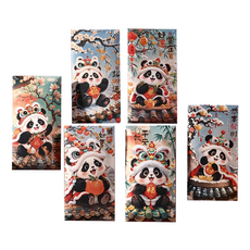 新年彩繪童風紅包袋, 6個