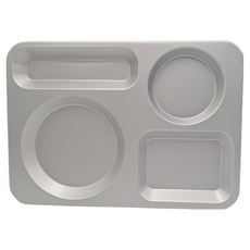 高桑金屬 不鏽鋼限定色個人餐盤/咖啡點心托盤 304不鏽鋼 耐酸鹼PU塗層, 29 x 20.5 x 1.5cm, 灰色, 1個