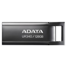 ADATA 威剛 USB3.2 Gen1 金屬鏡面隨身碟 UR340 128GB 黑色,高速傳輸,輕巧便攜,原廠五年保固, 1個