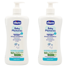 Chicco 寶貝嬰兒植萃洗髮/沐浴露，不流淚配方，洗沐雙效合一, 500ml, 2瓶