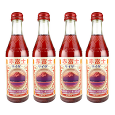 木村飲料 紅富士山葡萄風味汽水, 240ml, 4瓶