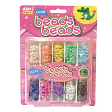 AMOS 阿摩司 益智水拼珠補充珠 Beads 800 beads, 多色, 1盒