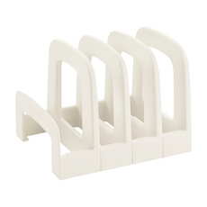 tescoma 碗盤瀝水架, PP/PS塑料, TPE橡膠, 4格, 白色, 1個