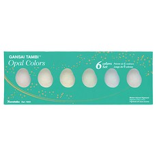 吳竹 Kuretake 顏彩耽美蛋白石偏光水彩盤 6色套裝 MC20OC 水性易暈染, 1個