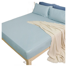 J-bedtime 床寢時光 高質感素色天絲床包枕套組 S7666L-H