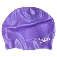 Speedo 成人泳帽 Plain Moulded, 靛藍色, 1個